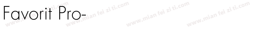 Favorit Pro字体转换